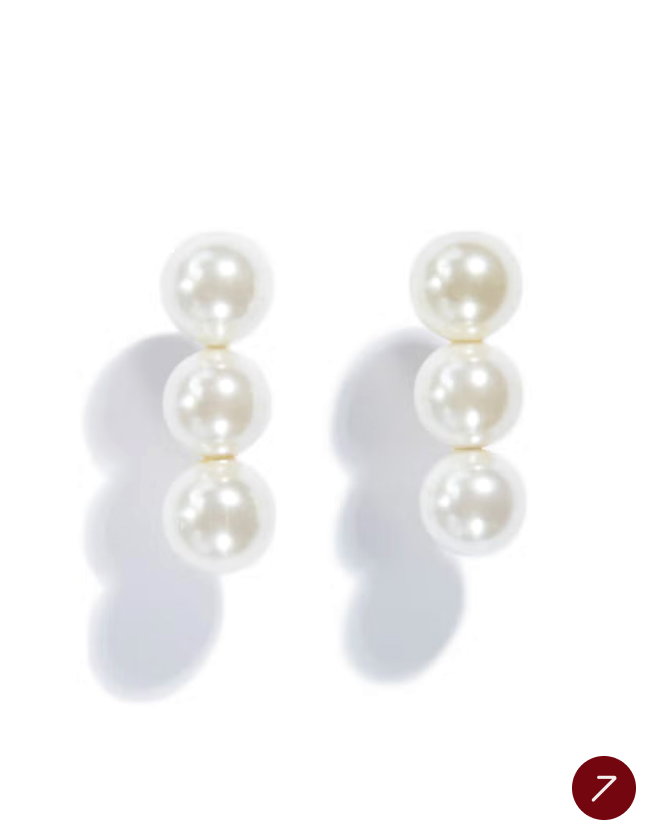 シェルパールスリーピアス(ホワイト)