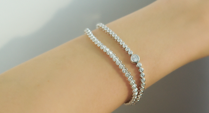 Circle Zirconia ブレスレット