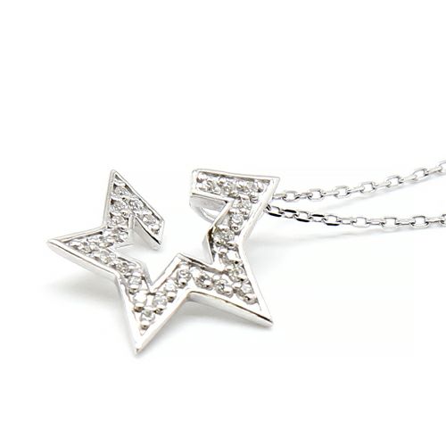 美品　ステラハリウッド　BROKEN STAR Necklece ネックレス BROKEN STAR Necklece（シルバー）受注生産 | STELLAR HOLLYWOOD