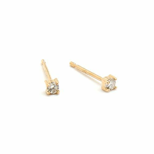 プレインダイヤモンドチェーンピアス/K10 (両耳)受注生産