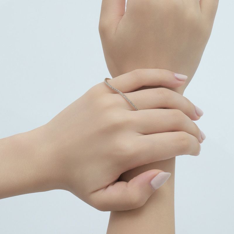 ダイヤモンドダブルフィンガーリング/K10受注生産 | STELLAR