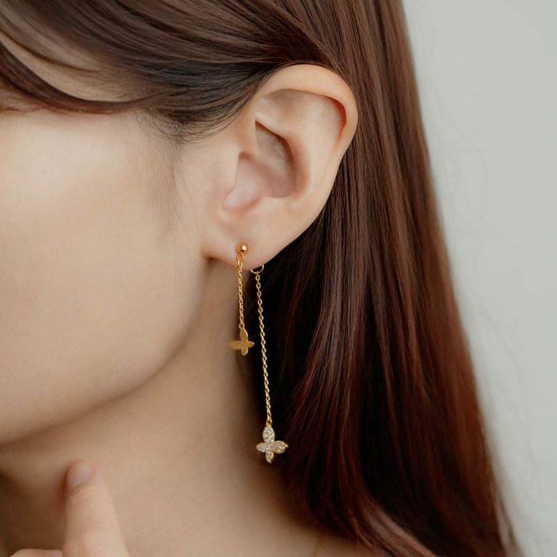 STELLAR HOLLYWOOD バタフライロングピアス バタフライロングピアス | STELLAR HOLLYWOOD-ステラハリウッド