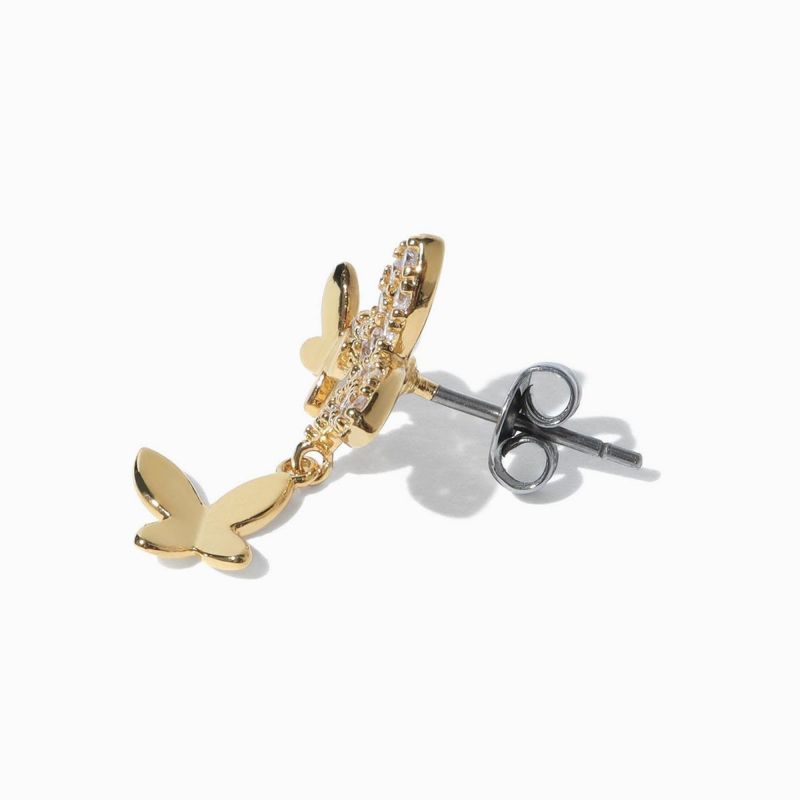 トリプルバタフライスタッドピアス | STELLAR HOLLYWOOD-ステラハリウッド