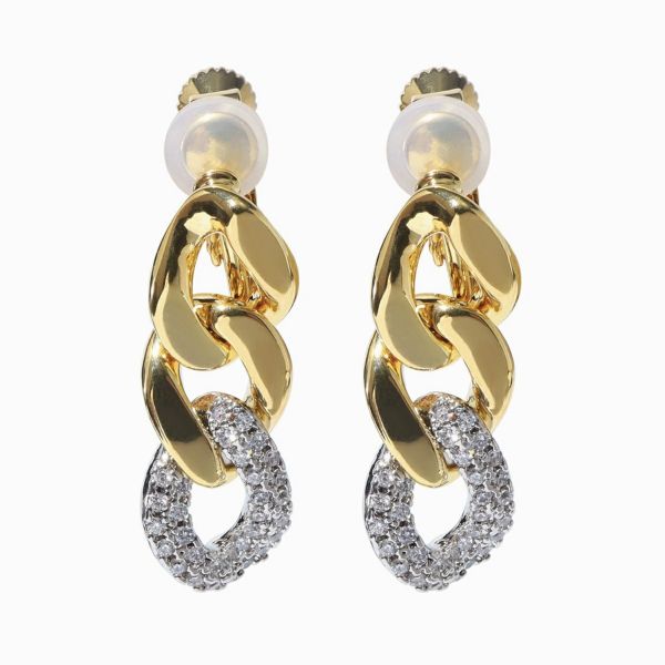 STELLA HOLLYWOOD ビジューラインパールピアス　ステラハリウッド ビジューラインパールピアス(ゴールド) | STELLAR HOLLYWOOD