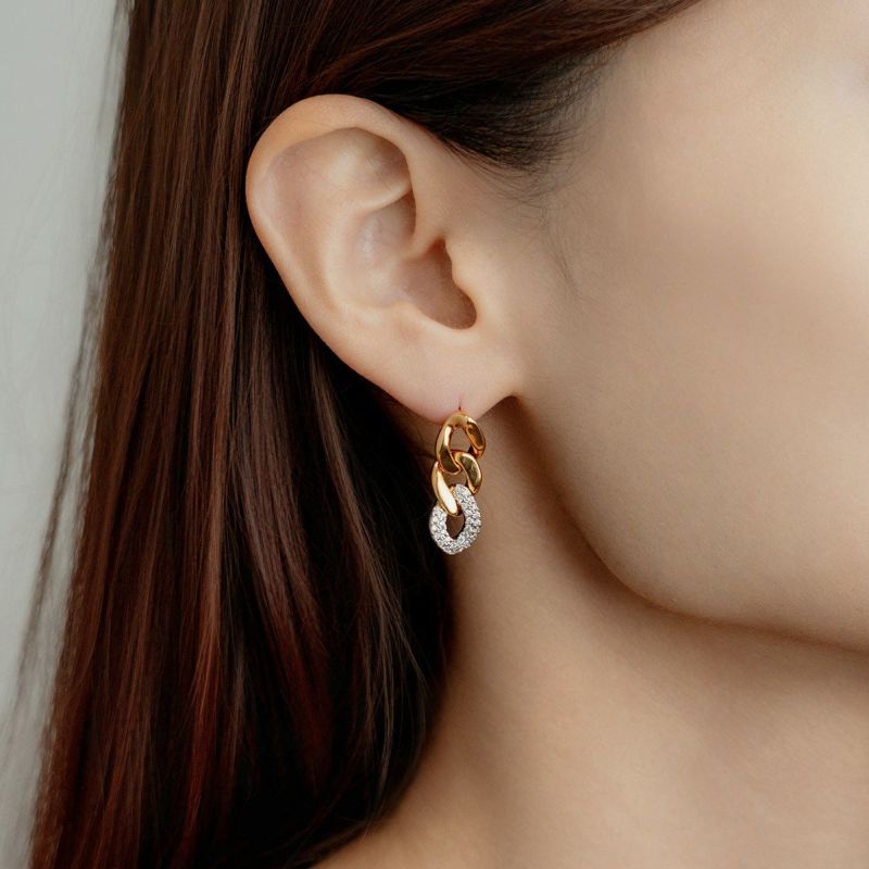 極美 ジャスティンデイビス スター ピアス ロイヤルオーダー GARDEL ミックスチェーンシャイニーイヤリング | STELLAR HOLLYWOOD