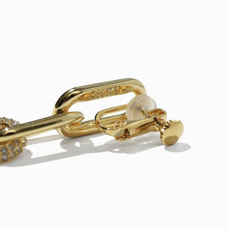 STELLAR HOLLYWOOD☆メタルシャイニーチェーンピアス☆ゴールド