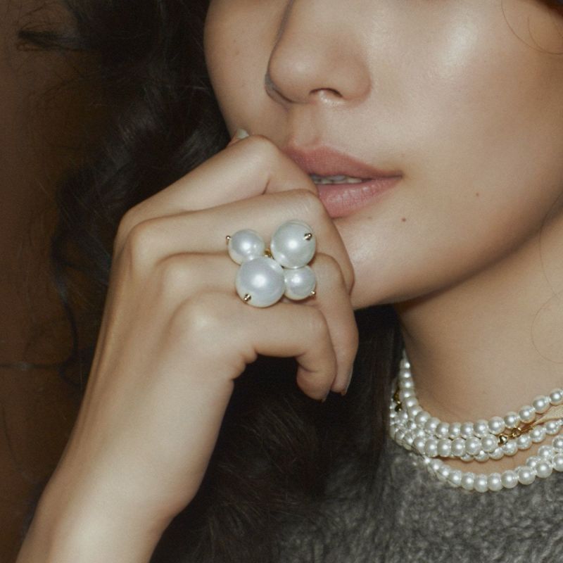 シェルパールボリュームリング | STELLAR HOLLYWOOD-ステラハリウッド