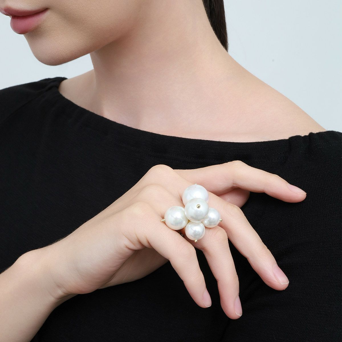 シェルパールボリュームリング | STELLAR HOLLYWOOD-ステラハリウッド