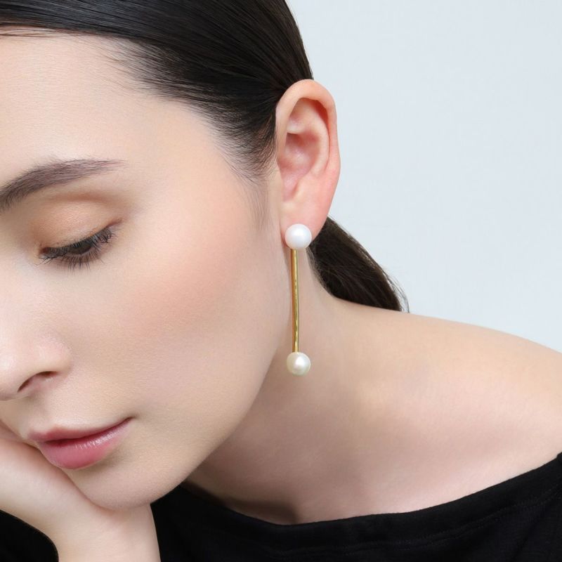 リーニアパールピアス(ゴールド) | STELLAR HOLLYWOOD-ステラハリウッド