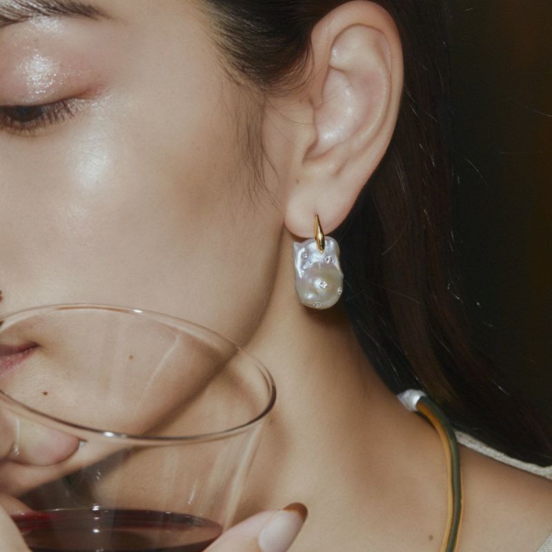 バロックパールトゥインクルピアス | STELLAR HOLLYWOOD-ステラハリウッド