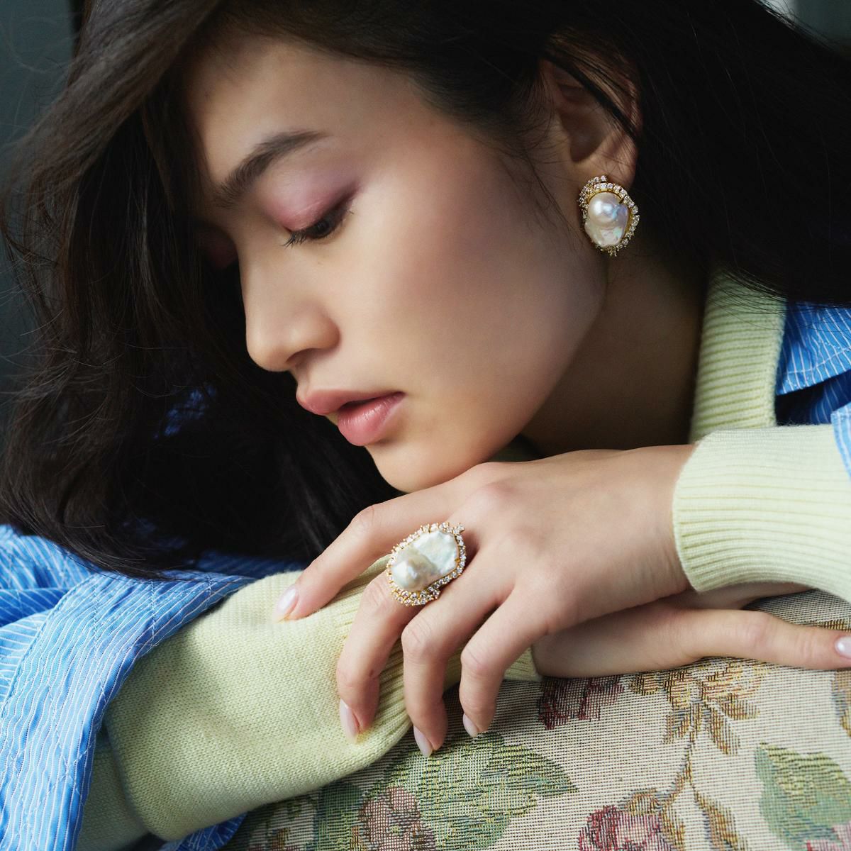 バロックパールスキャッターピアス(シルバー) | STELLAR HOLLYWOOD