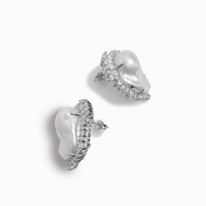 バロックパールスキャッターピアス(シルバー) | STELLAR HOLLYWOOD