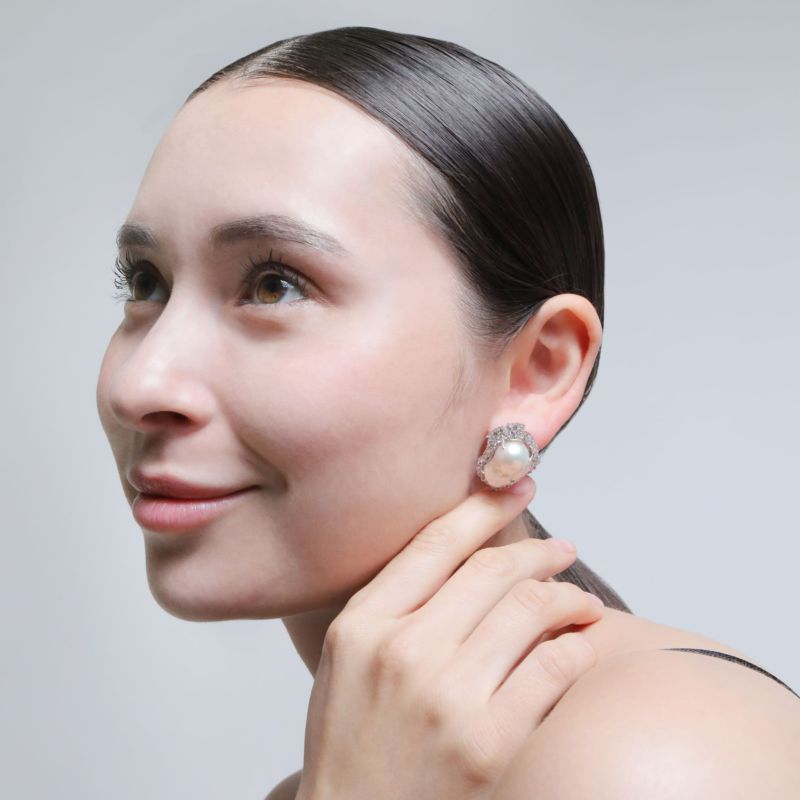 バロックパールスキャッターピアス(シルバー) | STELLAR HOLLYWOOD