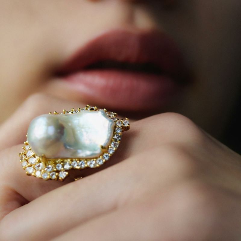 バロックパールスキャッターリング(ゴールド) | STELLAR HOLLYWOOD